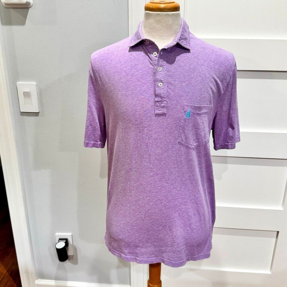 Johnnie-O Hangin’ Out Polo. Lavender. large.
